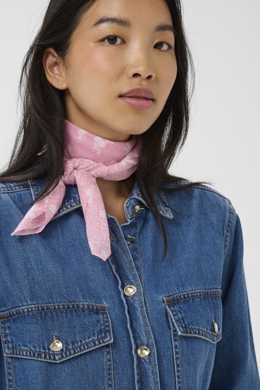Phi Scarf Orchid Smoke Fragile Print
