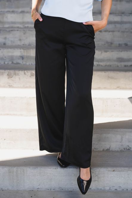 Hovedbilde Pella HW Wide Pants Black 