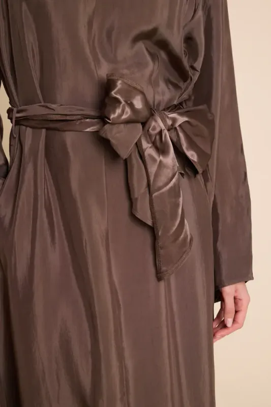 Bridget Long Dress Brown 