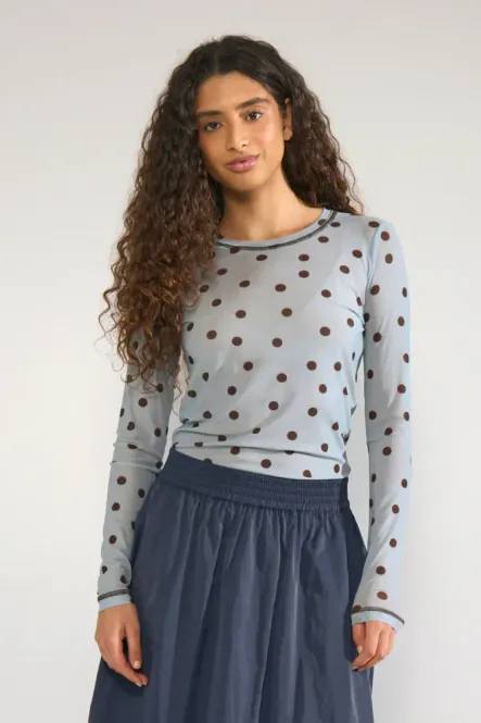 Hovedbilde Nusine Mesh Blouse Floaty Blue 