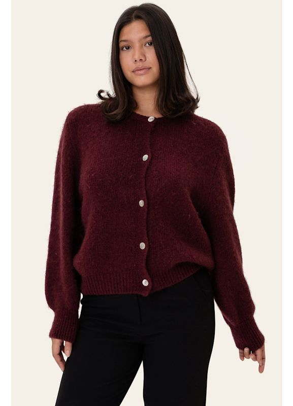 Idaic Cardigan Bordeaux 