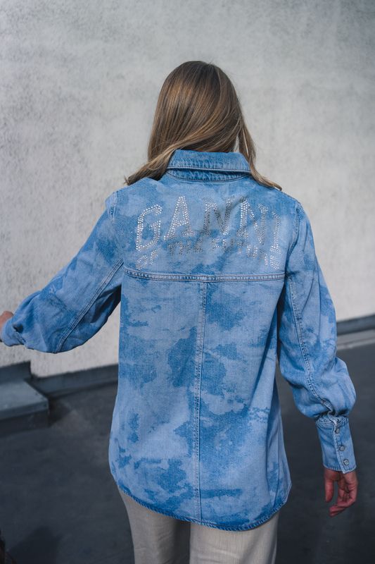 Bleach Denim Shirt Light Blue Stone 