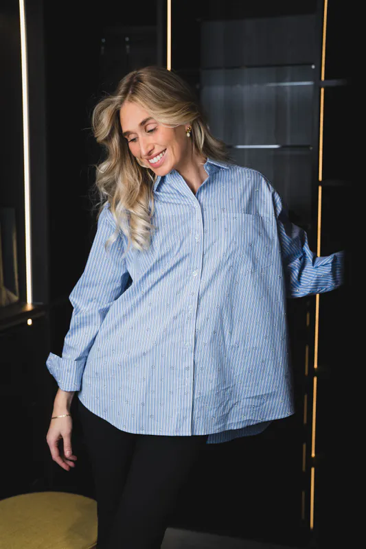 Dalma Decoration Shirt Light Blue 