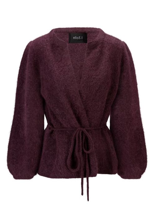 Hovedbilde Fredrikke Chunky Cardigan Red Wine 