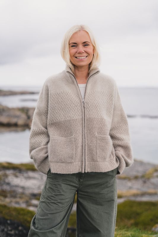 Tine Cardigan Taupe Mix 