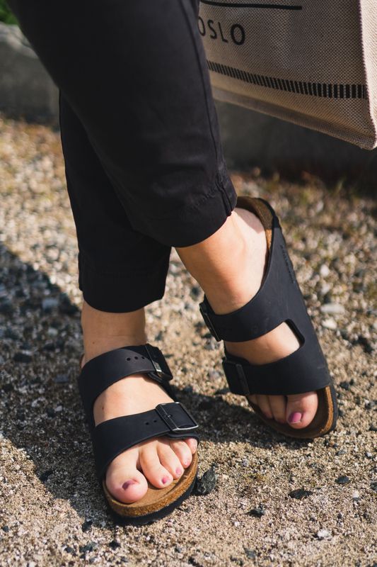 Arizona Soft Footbed Oiled Leather Black 