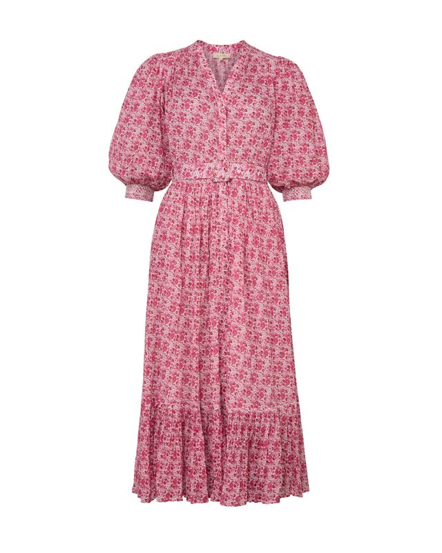Twisted Midi Dress Wildflowers 