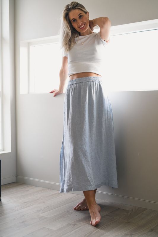 Pennie Ginia HW Skirt Skyway Melange