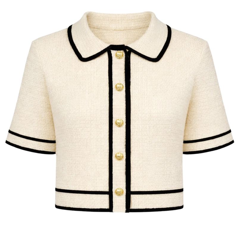 Klomi SS Knit Cardigan Pristine 