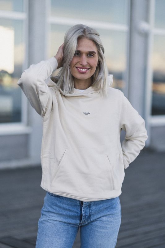 W Oslo Hoodie Ecru 