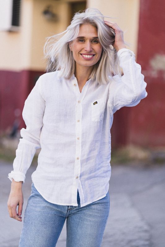 Lucas Shirt Light Linen White 