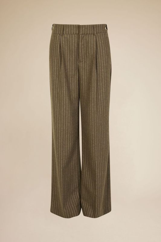 Moon Stripe 24 Trousers Brown 