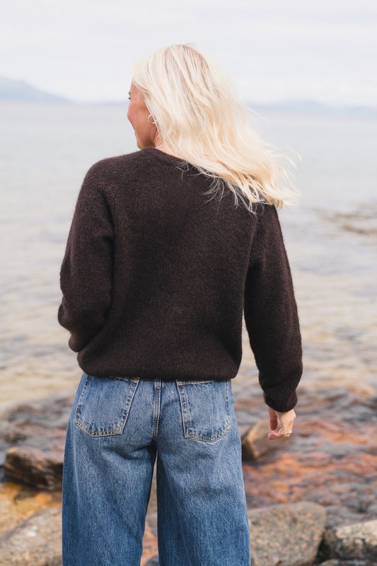 Amalie Cardigan Black Coffee 