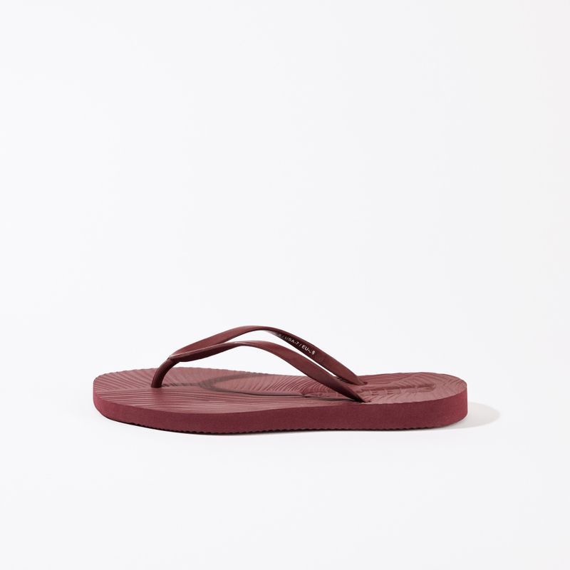 Tapered Flip Flops Burgundy 