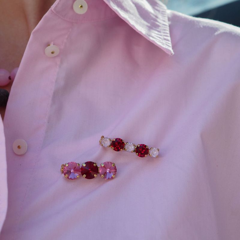 The Quintet Brooch Blush