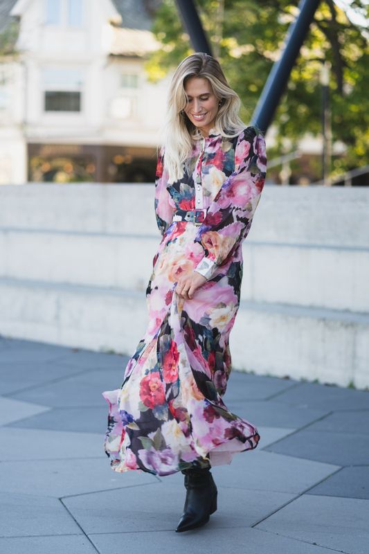 Organza Belt Dress Winter Breeze