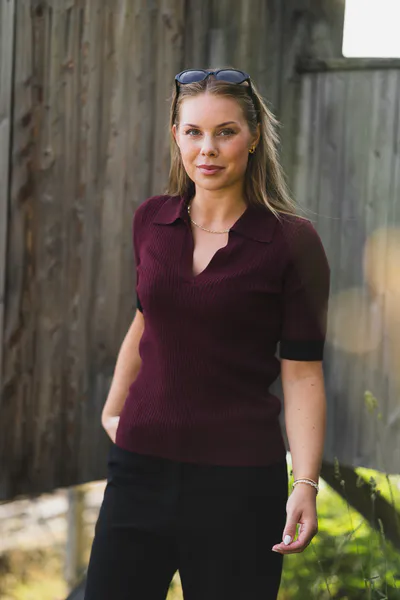Hovedbilde Bonny Polo SS Knit Winered 