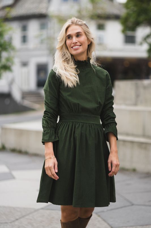 Embrace Dress Moss Green 