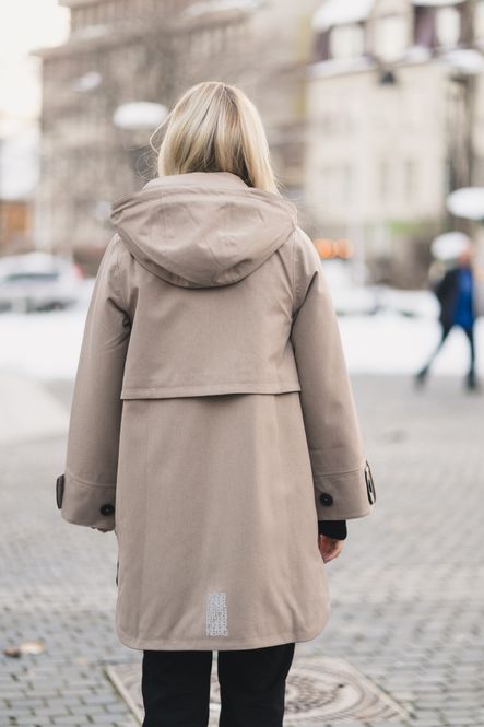Hovedbilde Havbris Coat Taupe 