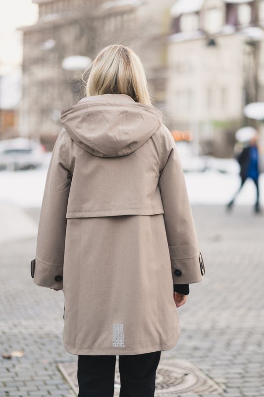 Havbris Coat Taupe 
