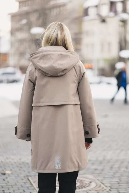 Hovedbilde Havbris Coat Taupe 