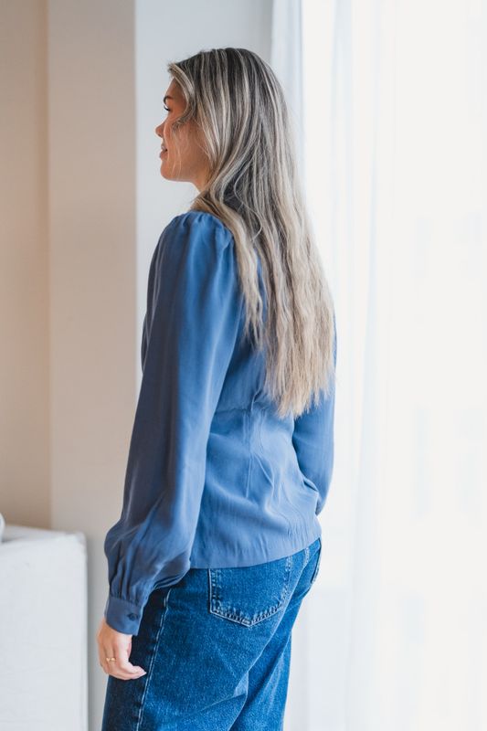 Elsa Asana Shirt Vintage Indigo 