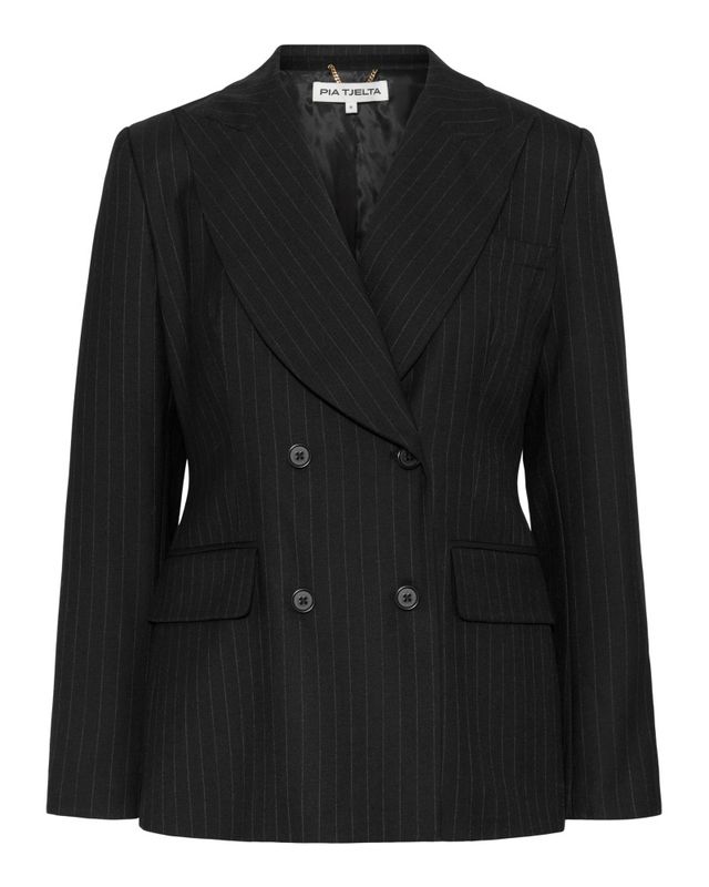 Francis Pinstripe Black 