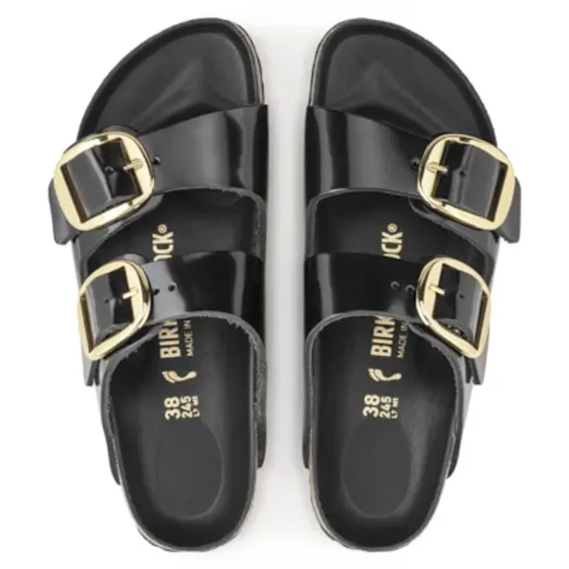 Arizona Big Buckle Natural Leather Patent Nappa Glamour