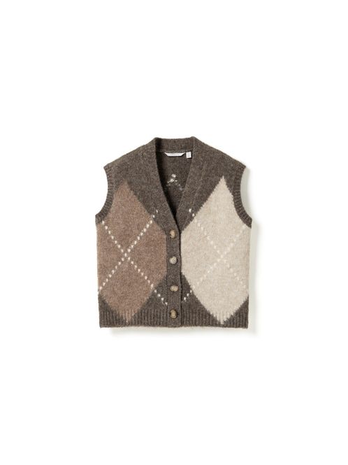 Hovedbilde Laiana Knit Vest Ash Brown Mix 