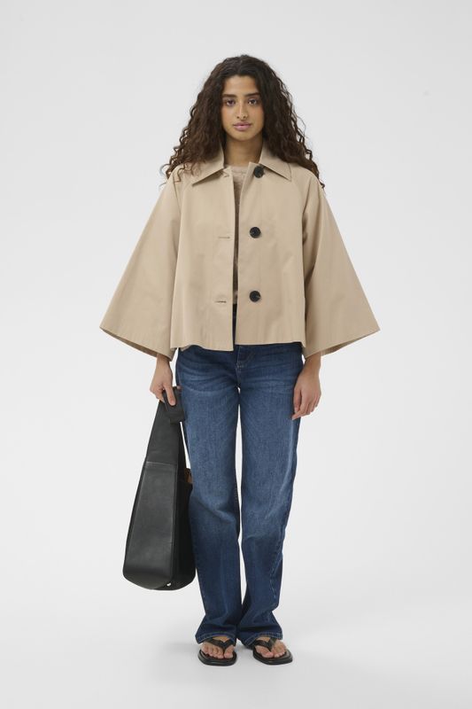 Hinona Cape Jacket Sandstone 