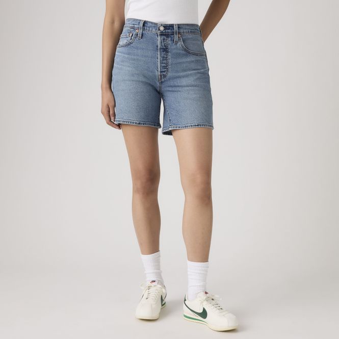 Hovedbilde 501 Mid Thigh Short Indigo Worn In 