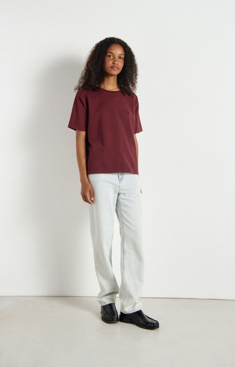 Fizvalley T-Shirt Vintage Burgundy 