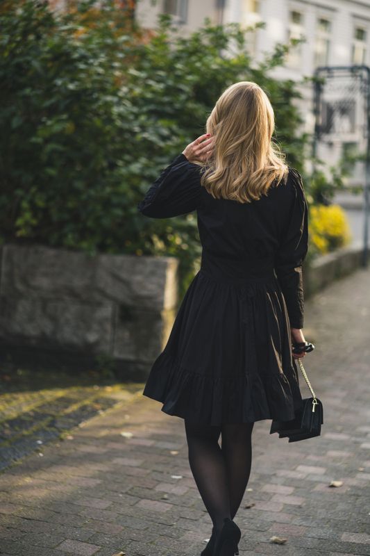Bohemian Mini Dress Black 