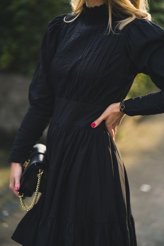 Bohemian Mini Dress Black 