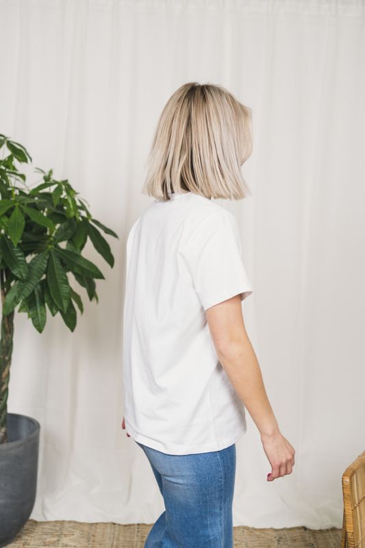 Smiley T-Shirt Bright White 