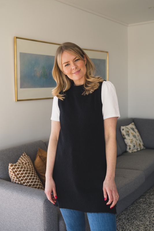 Zenie Long Vest Black 