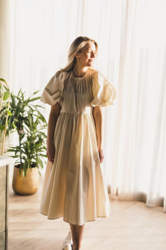 Martine Dress Eggshell 