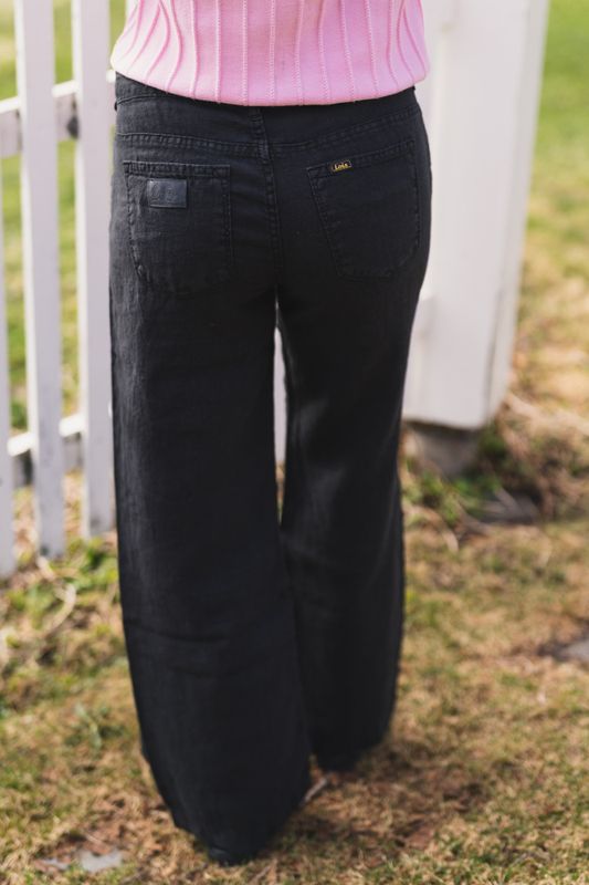 Culotte Linen Colour Black 