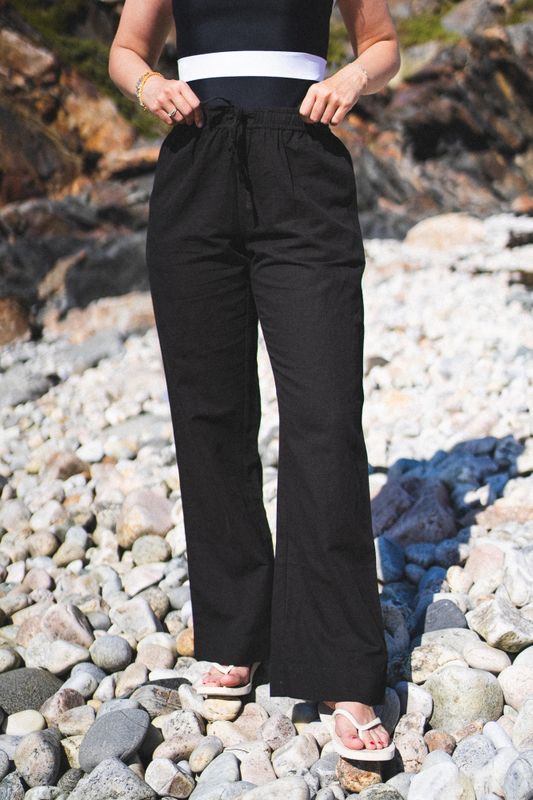 Sonar Linen Pants Black 