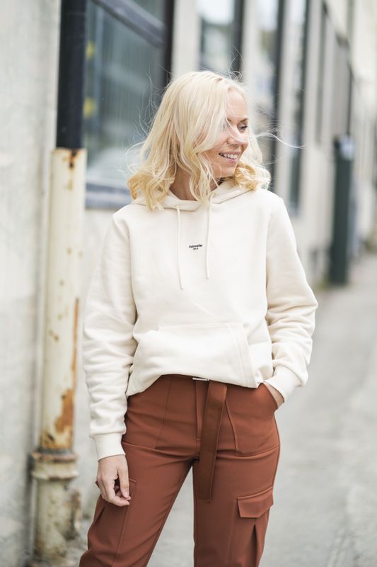 W Oslo Hoodie Ecru 