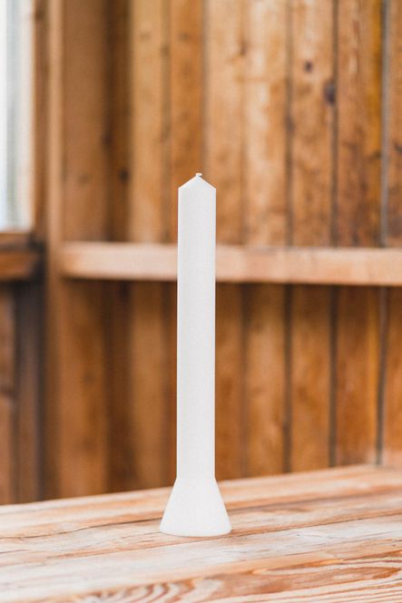 Hovedbilde Lys Stearin H36 cm Hvit 