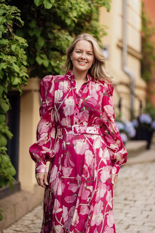 Viscose Belt Dress Amour 