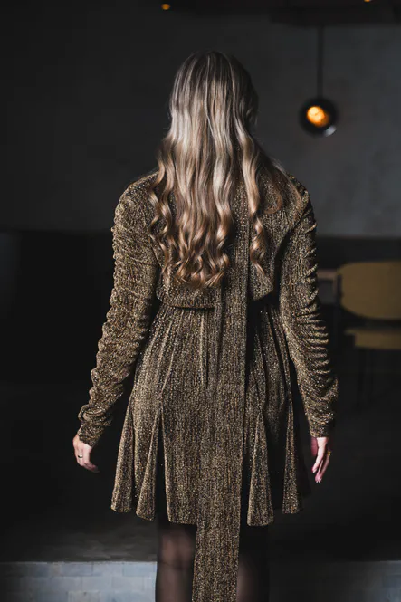 Hovedbilde Stardust Frill Dress Black & Gold 