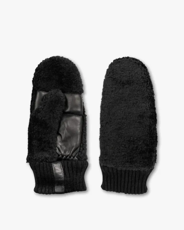 Teddy Mittens Black 
