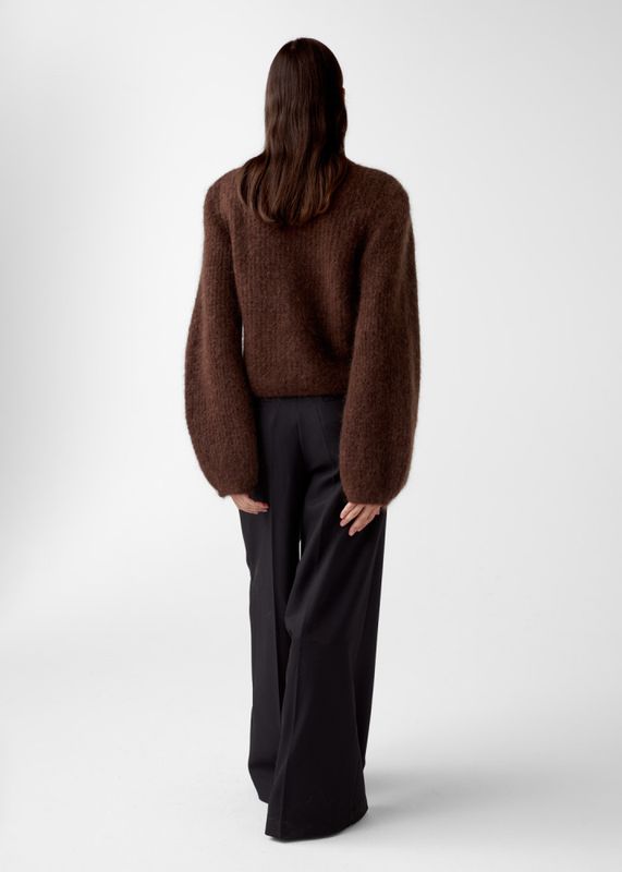 Sofia Mohair Cardigan Espresso 