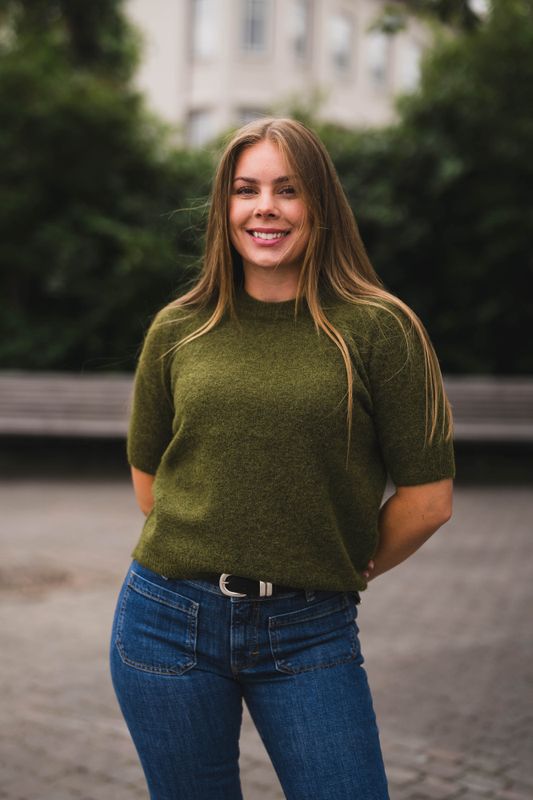 Johi SS Wool Blend Pullover Fir Green 