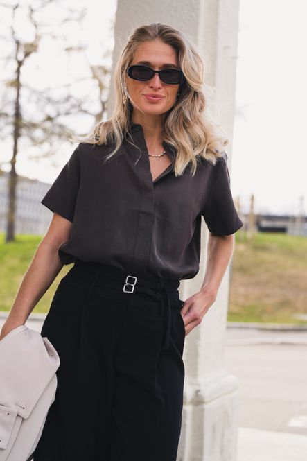 Hovedbilde Mina SS Shirt 14028 Mulch 