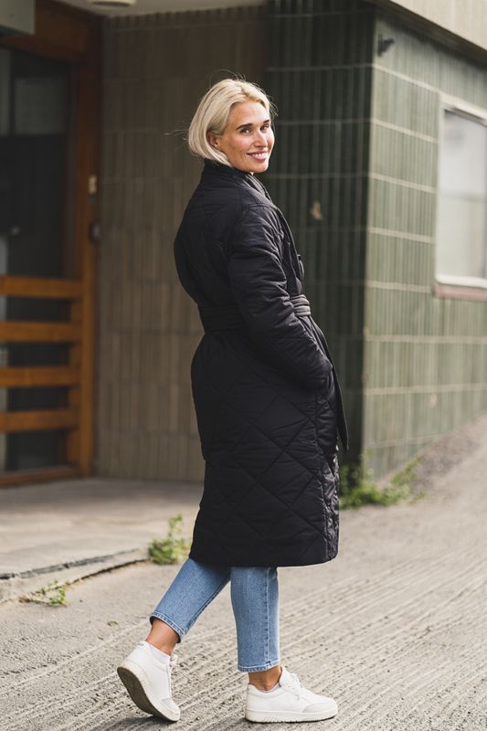 Alma Quilted Jacket Black 