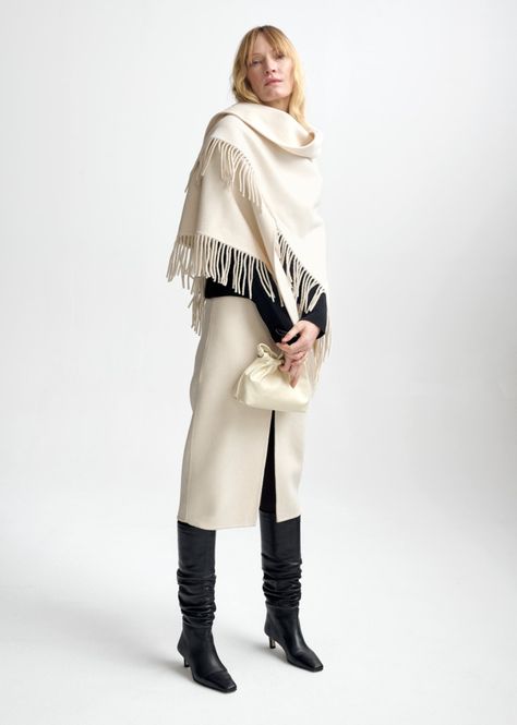 Hovedbilde Alba Wool Scarf Eggshell 