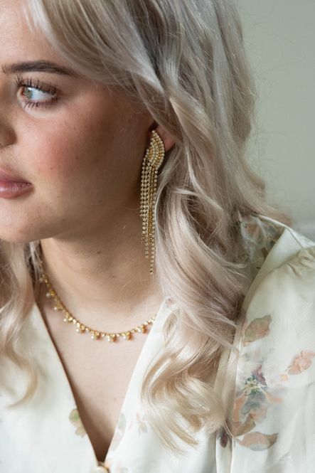 Hovedbilde Diana Earrings Gold Golden Combo 